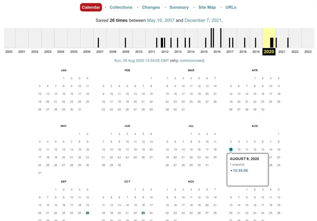 Wayback Machine(ウェイバックマシン)の利用方法